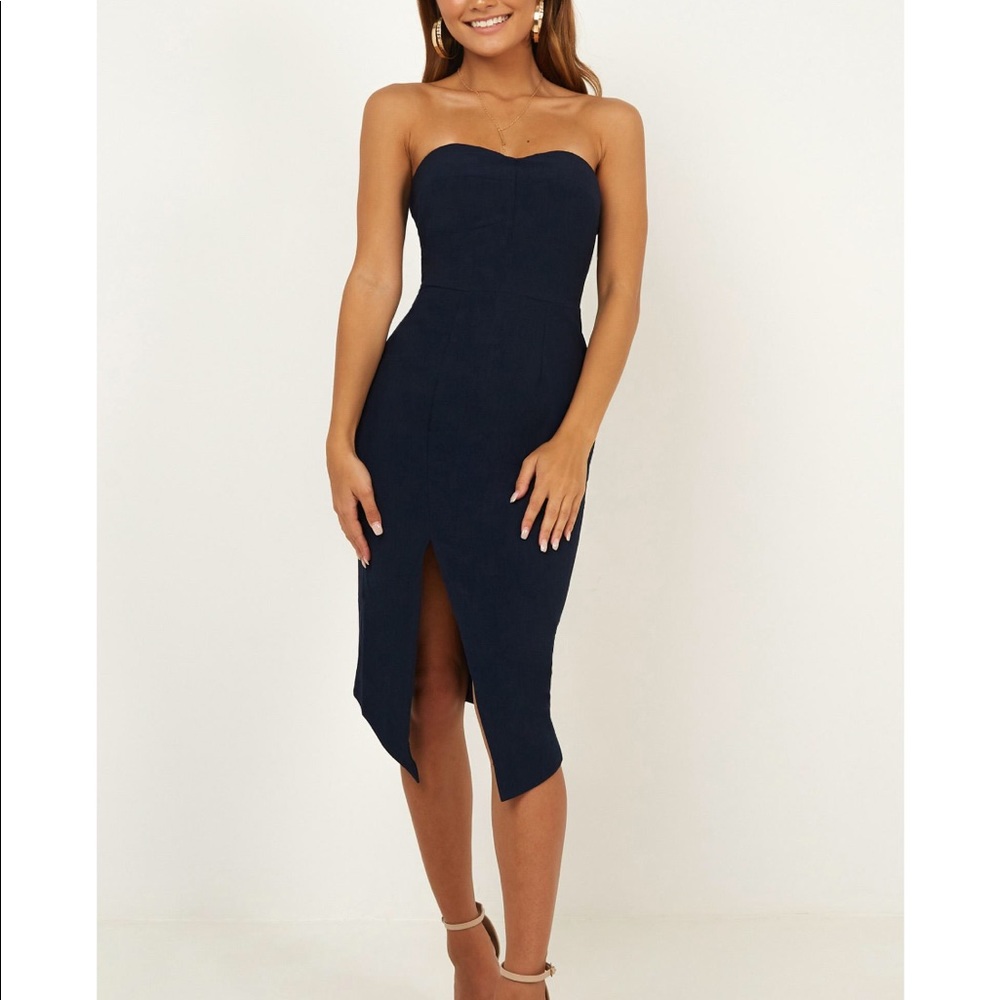 Showpo. ‘By Your Side’ dress (navy)